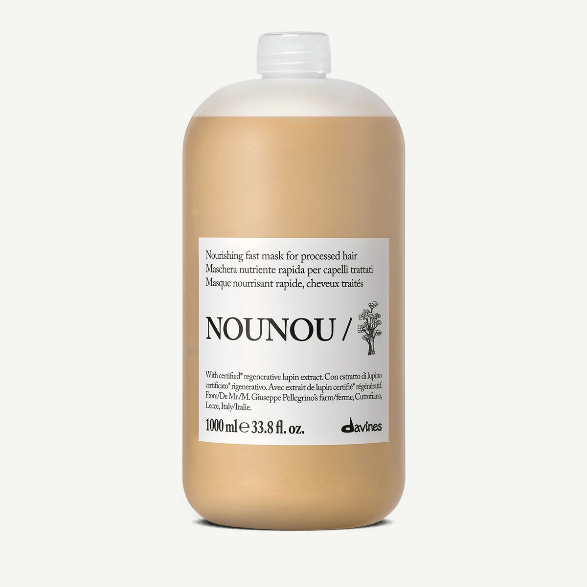 NOUNOU Mască nutritivă pentru părul uscat și tratat 1000 ml NEW